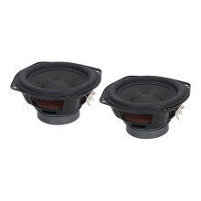 2Pcs 6.5 Inch Car Subwoofer Speaker 0 to 3Khz 83db 3 Ohm Round Clear Sound Bass Woofer Sound Speaker for Vehicle DC18V