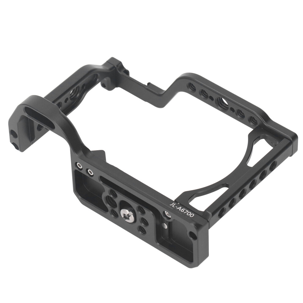 Camera Cage For A6700 Vertical Shooting Handle With Cold Shoe Mount 1/4In 3/8In Threads For Arri Locating Hole For Arca Port 8131324908818
