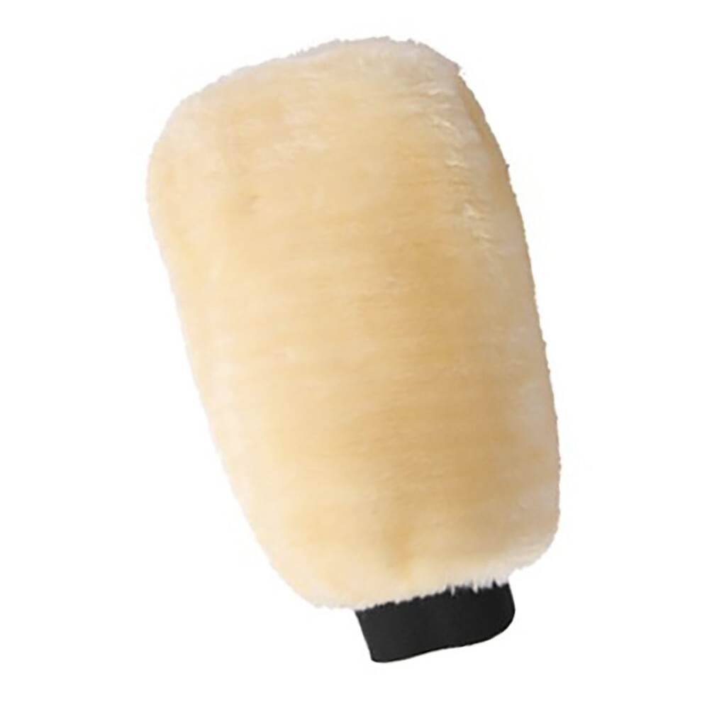 Wool Car Wash Mitt Versatile Gentle Highly Absorbent Double Sided Car Wash Glove For Car Beauty Cleaning 4601324911391