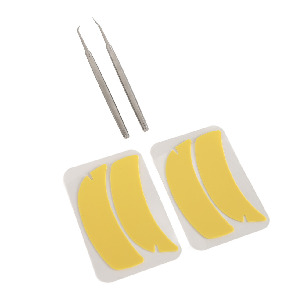 2 Pair Eyelash Pad Lash Lift Perm Tool Universal U Shaped Eyelash Extension Assist Pad for Eyelash Extension and Curling