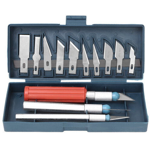 13Pcs Multifunction Handmade Cutting Carving Tool Set with Replaceable Blades 1