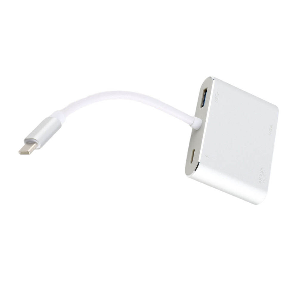 4 In 1 Docking Station Type C To Pd Hd Multimedia Interface Vga Usb Multifuntional Hub Adapter 8461324919393