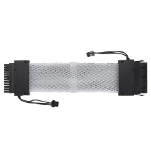 Dual End 24 Pin Addressable RGB Power Extension Cable Mesh Type Colorful ARGB Sync PSU Cable for Motherboard