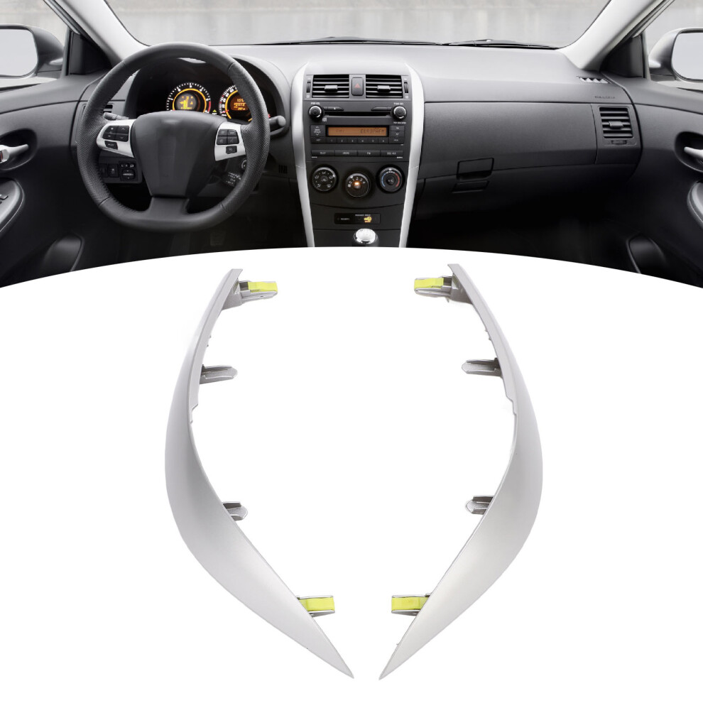 Pair Of Dash Ac Air Vent Panel Trim Left Right 55436Â02330 Dashboard Air Outlet Trim Strip For Corolla 2009 To 2013 3601324920875