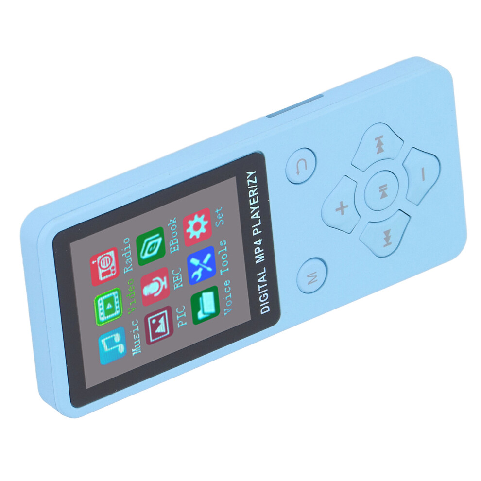 Mp3 Mp4 Player Tooth 5.0 Super Thin 1.8 Inch Color Screen 128G Expandable Memory Portable Video Music Player Blue 8471324921548