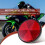 2er Pack Runder roter Reflektor – Universell für Motorrad/ATV, 5,6  0,8 cm 3