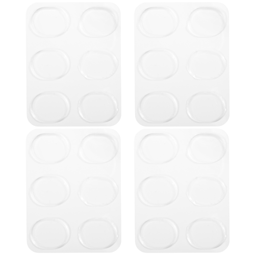 24 Τεμάχια Αποσβεστήρων Τύμπανων, Πλάκες Gel Απορρόφησης Θορύβου (Διαφανείς) 1