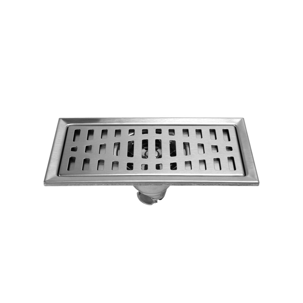 Stainless Steel Bathroom Square Floor Grate 20Cm X10cm Drain 4852874541778