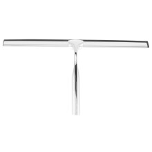 Raschietto per doccia in acciaio inossidabile 31 cm con gancio da parete, 2 pezzi in silicone