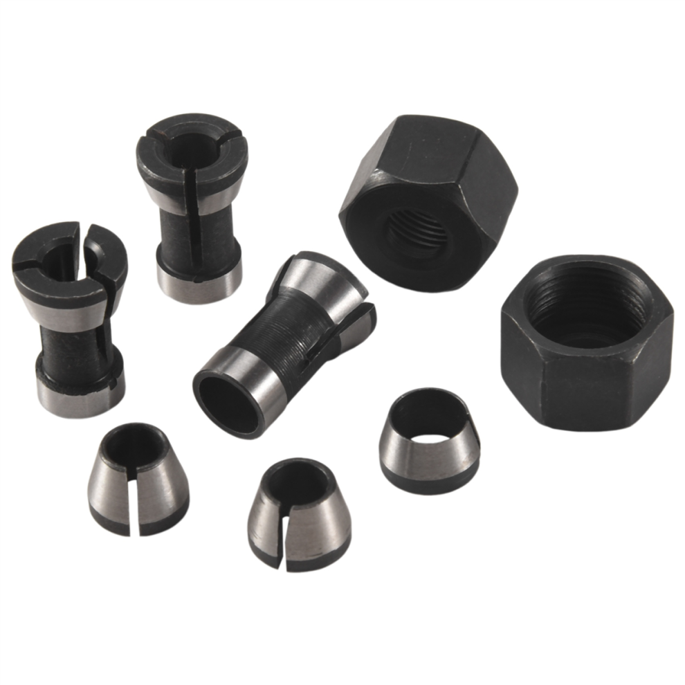 8 Pcs Router Collet Set Chuck Heads Adapter For Drills Engraving 4852874544311