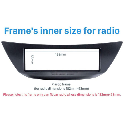 1-DIN bilradio ramme til III 2007 DVD-stereo CD-kit 2