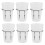 6 Sets Pegboard Bins with Rings Hooks Cups Transparent 2