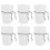 6 Sets Pegboard Bins with Rings Hooks Cups Transparent 4