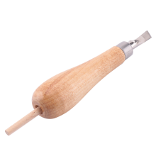 Ensemble d'outils de gravure pour tampon en caoutchouc - 5 lames et manche en bois