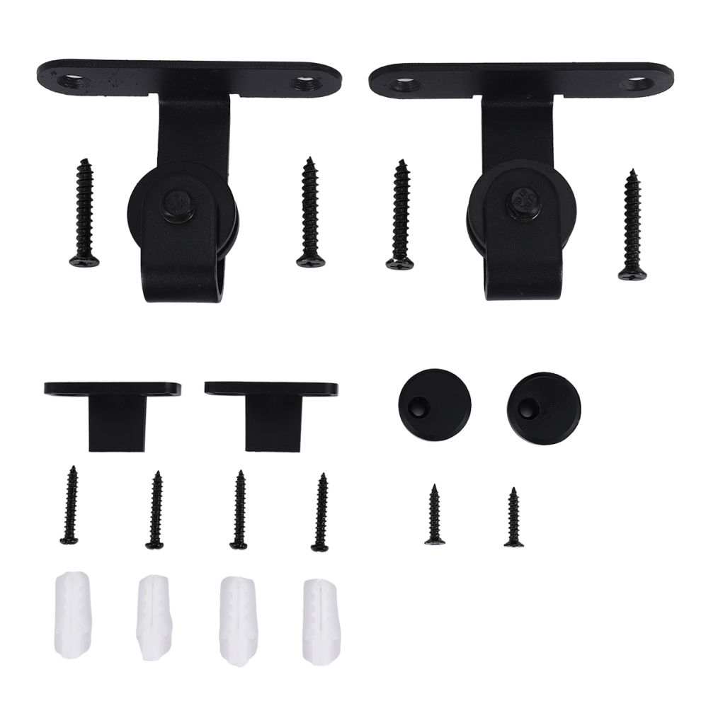 Sliding Barn Door Hardware Kits Top Mounted Closet Roller Rail-B 4852874547664