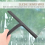 Shower Squeegee, Black Wiper Without Drilling with Hanging Hook 5