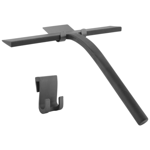 Shower Squeegee, Black Wiper Without Drilling with Hanging Hook 2