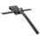 Shower Squeegee, Black Wiper Without Drilling with Hanging Hook 10