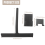 Shower Squeegee, Black Wiper Without Drilling with Hanging Hook 9