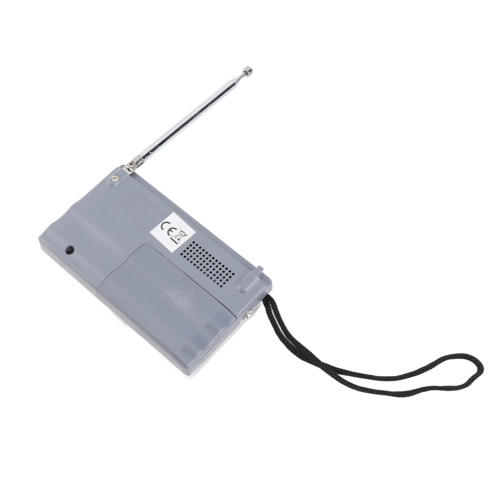 Am Fm Dual Band Radio Receiver Portable Player Built In Speaker With Standard 3.5Mm Headphones Jack Silver/Grey 4691324925818