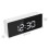 Multifunctional Plastic Mirror LED Night Light Thermometer Digital Wall Clock Lamp Alarm Clock 4