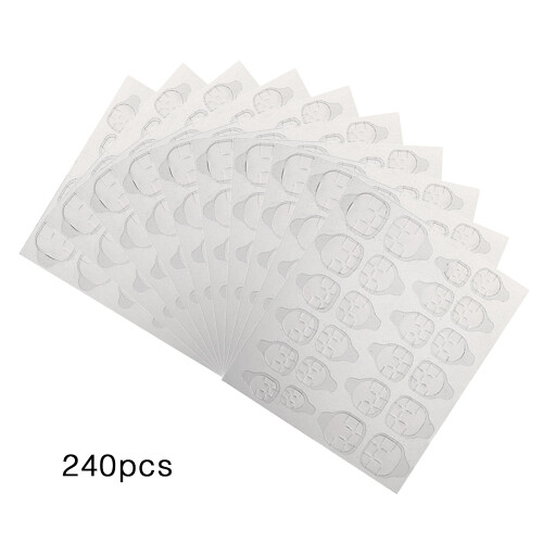 Nageltabs Transparent 240 Stück Klebeband 6 Größen 1