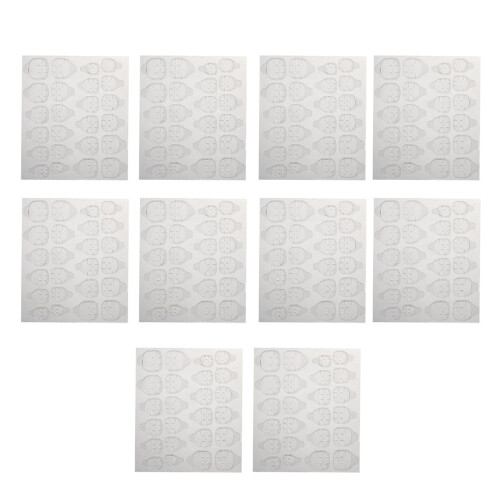 Nageltabs Transparent 240 Stück Klebeband 6 Größen