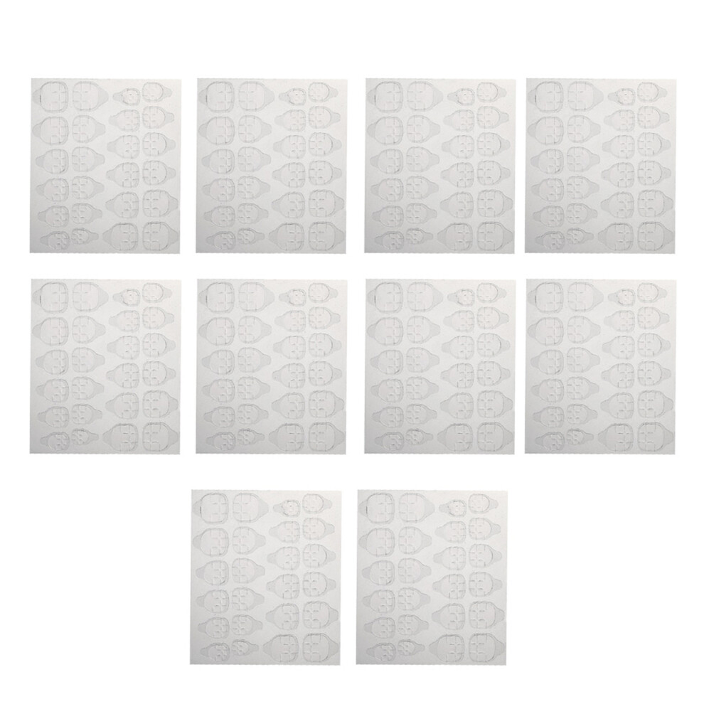 240pcs Nail Adhesive Glue Tapes Nail Tabs Clear DIY Manicure Decoration for Fake Nails Tips