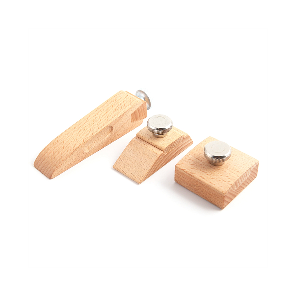 3Pcs Wooden Sandpaper Block Set Leather Edge Grinding Polishing Tool 4852874553207