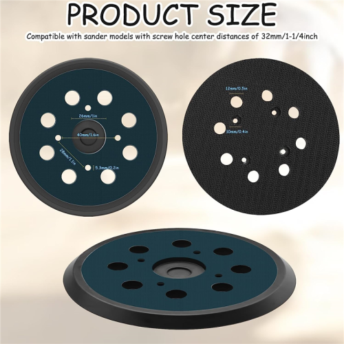 Sander Replacement Pad for , 5 In Sanding Discs Hook and Loop