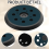 Sander Replacement Pad for , 5 In Sanding Discs Hook and Loop 10