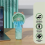 Portable Hand Held Fan with Cat Ears - Mini Fan(Green) 7