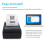 58mm Mini Portable Thermal Printer Wireless Lable Receipt Shipping Exrpress Printer USB BT Connection Support ESC/POS Command Compatible wi 4