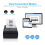 58mm Mini Portable Thermal Printer Wireless Lable Receipt Shipping Exrpress Printer USB BT Connection Support ESC/POS Command Compatible wi 12
