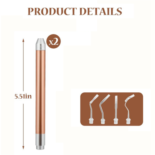 2Pcs LED Weeding Tools for Vinyl: Lighted Pen with Pin & Hook 2