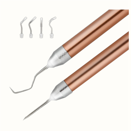 2Pcs LED Weeding Tools for Vinyl: Lighted Pen with Pin & Hook