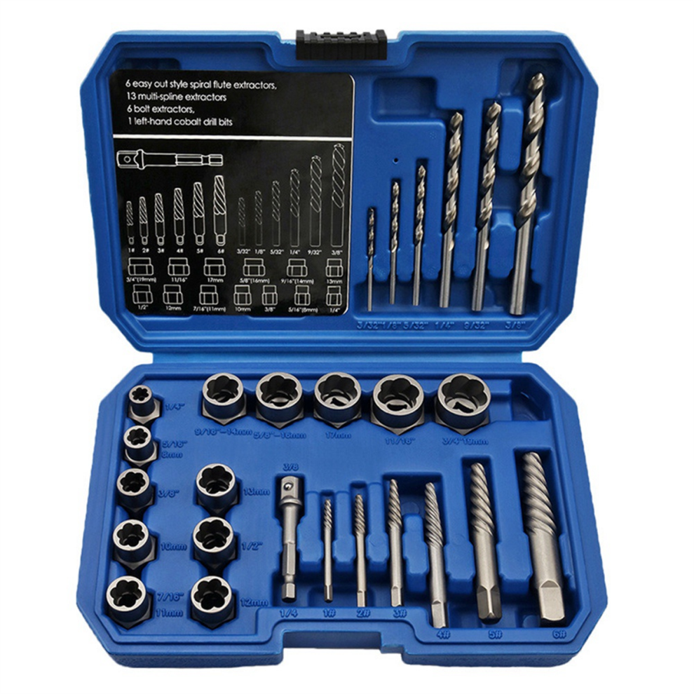 Broken Nut And Bolt Extractor Sets Are Used To Remove Damaged Screws 4852874556406