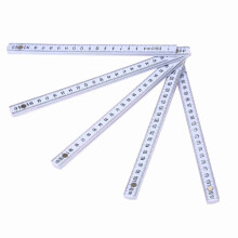 2M Slide Ten-Parts Fold Up Rulers 6.6ft Folding Versatile Inside Reading Carpenter's Ruler Education Meter Lightweight and Compact Measurin
