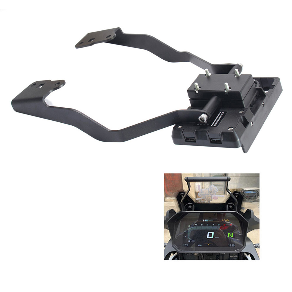 Motorcycle Gps Navigation Bracket Front Bar Stand Mobile Phone Gps Holder Charging Bracket Replacement For F750gs F850gs 9441324932584