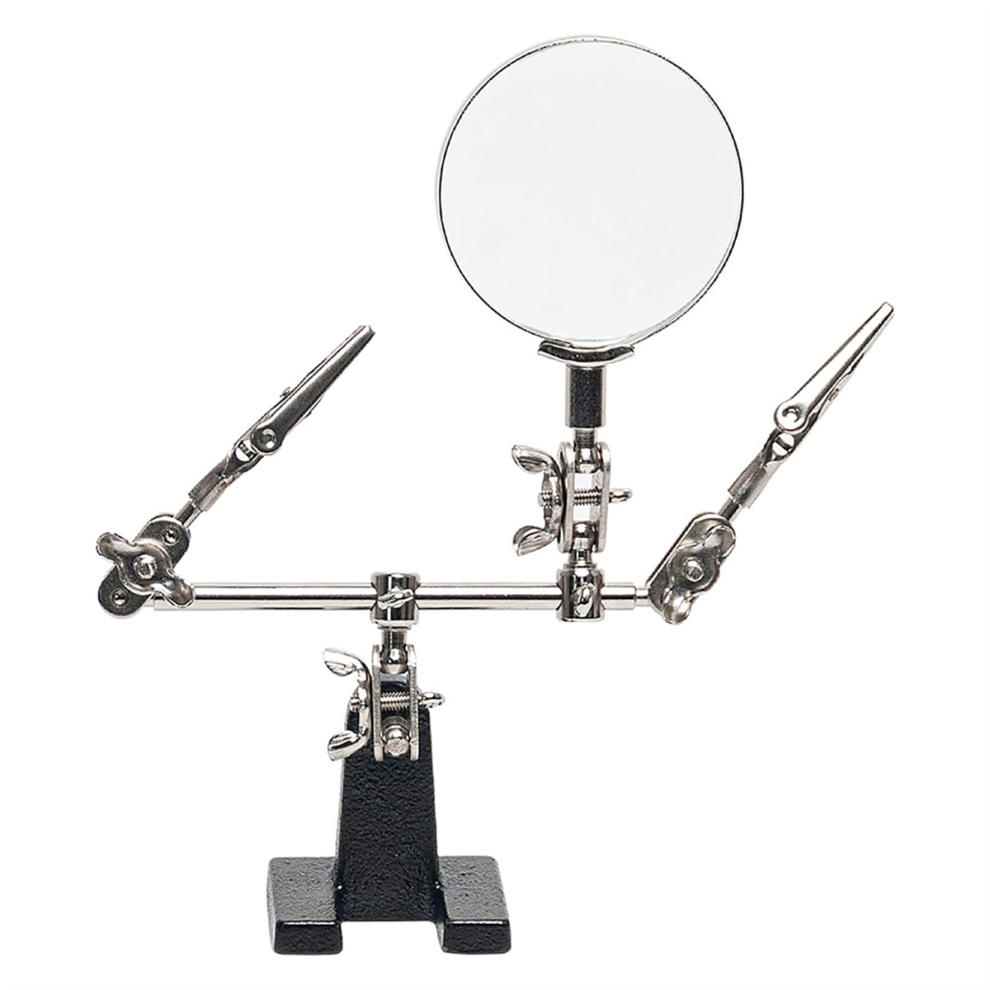 Helping Hands Magnifier With Dual Adjustable Alligator Clips 4852874569574