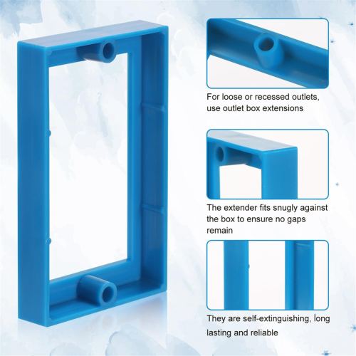 Electrical Box Extender,Single Gang Receptacle Outlet Extenders 2