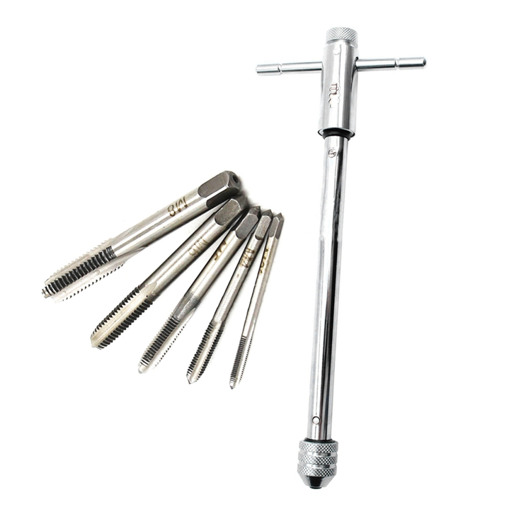 Long Adjustable -Handle Ratchet Wrench With 5 M3-M8 3Mm-8Mm Thread 4852874572055