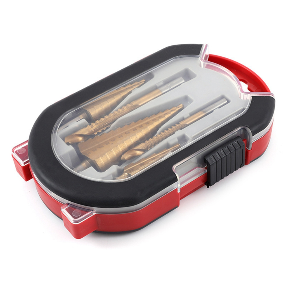6-Piece Stepped Serrated Drill Bit Set Triangular Shank 4852874578682