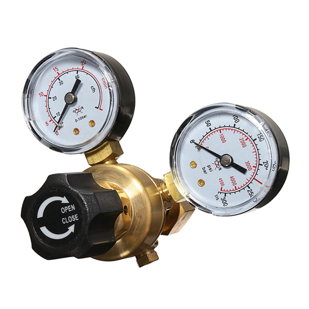 Pressure Regulator Reducer Co 2 Welding Twin Gauge Gas Bottle 4852874580869