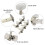 2pcs Classical Guitar Machine Heads Knobs Guitar String Tuning Pegs Tuners Guitar Tuning Keys 5