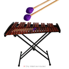Middle Marimba Stick Mallets Xylophone Glockensplel Mallet with Beech Handle Percussion Kit Musical Instrument Accessories Mallets for Prof