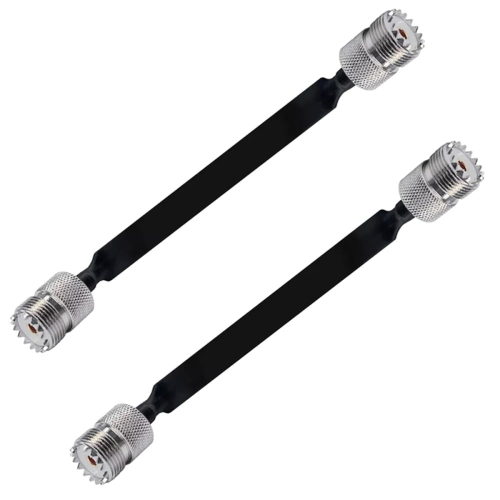 2-pack 40 cm coaxkabel raam-/deurdoorvoer (plat) 1