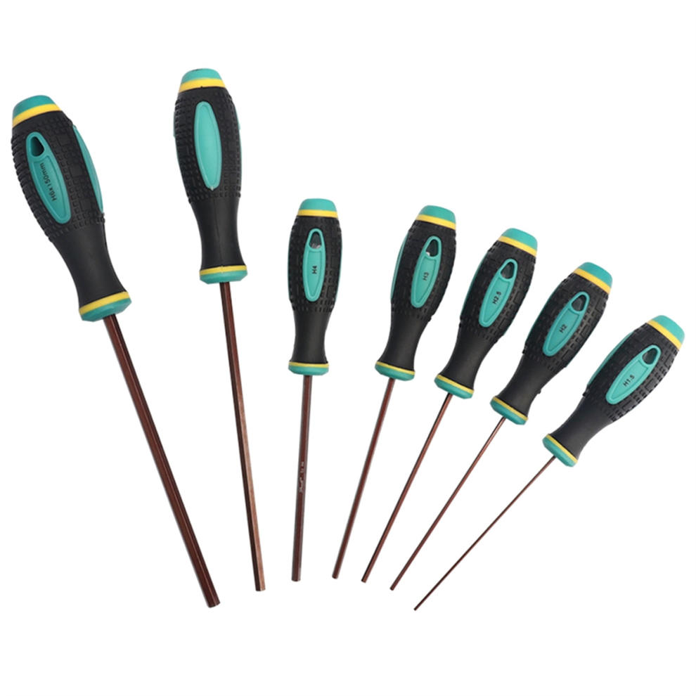 7Pcs Hexagon Screwdriver H1.5-H6 Hex Head Magnetic Tip Repair Tools 4852874587905