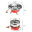 Lixada Silber winddichter Gaskocher 2800 W 20,5  9 cm 9