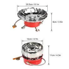 Lixada Silber winddichter Gaskocher 2800 W 20,5 9 cm